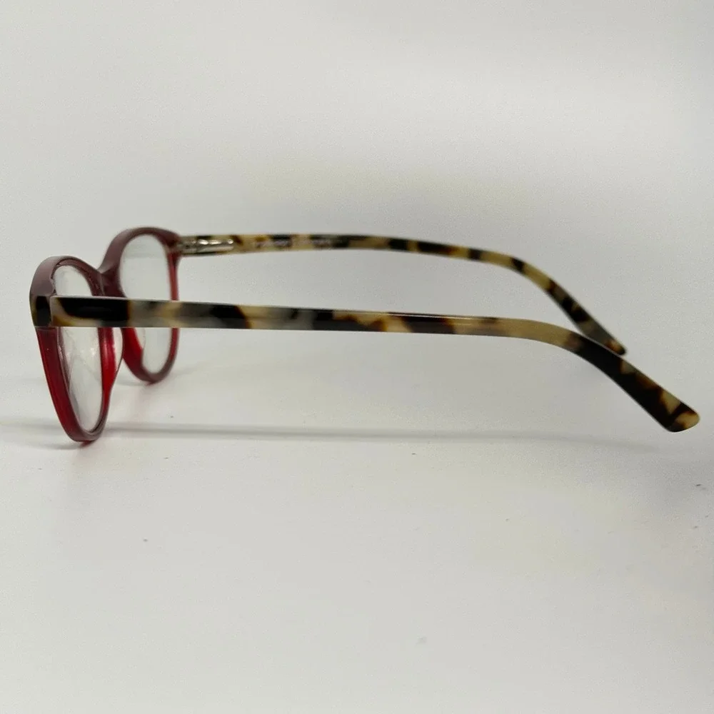 Red Cat Eye Eyeglass Frames with Tortoise Temples 3600 c.4122 49-17-135